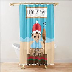 Jeff Probst Holiday Shower Curtain