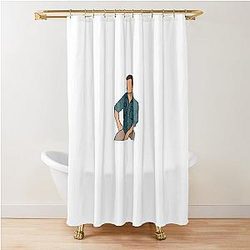 Jeff Probst Sitting on His Shower Curtain