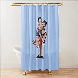 Jeff Probst and Boston Rob Shower Curtain