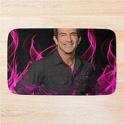 Jeff Probst Survivor Pink Fire Bath Mat