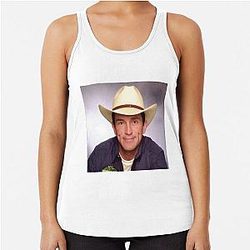 Cowboy Jeff Probst Racerback Tank Top