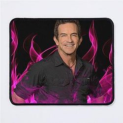 Jeff Probst Handsome Glow Fire Mouse Pad