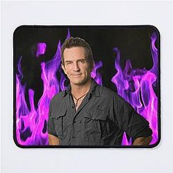 Jeff Probst On Fire Mode Mouse Pad