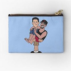 Jeff Probst and Boston Rob Pouch