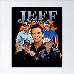 Vintage Jeff Probst 90s Bootleg Poster