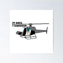 Jeff Probst Helicopter Poster