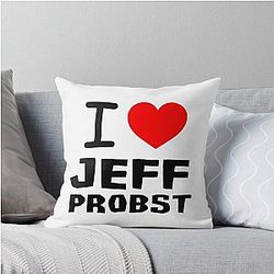 I Love Jeff Probst Survivor Throw Pillow