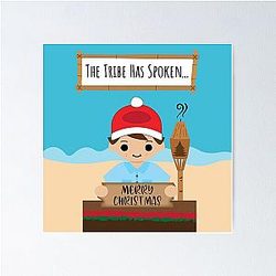 Holiday Cartoon Jeff Probst Poster