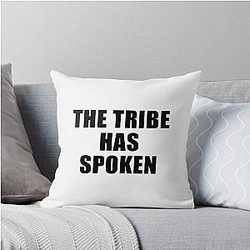 The Tribe Has Spoken Jeff Probst Quotes Throw Pillow