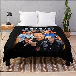 Vintage Jeff Probst 90s Style Throw Blanket