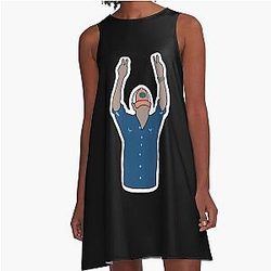 Jeff Probst Survivor Reality TV CBS A-Line Dress