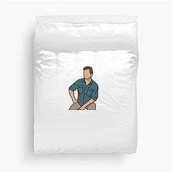 Jeff Probst Sitting Duvet Cover