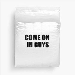 Come On Guys - Jeff Probst Quote Duvet Cover