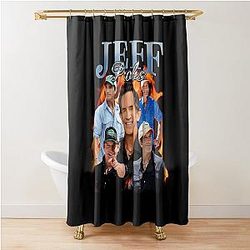 Jeff Probst 90s Bootleg Style Shower Curtain