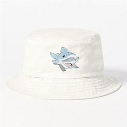 Jeff Land Shark Dolphin Bucket Hat