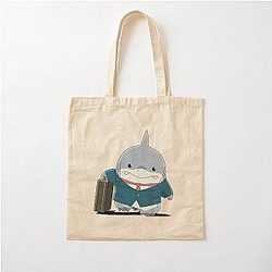Jeff the Shark Cotton Tote Bag