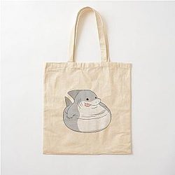 Jeff the Land Shark Cotton Tote Bag