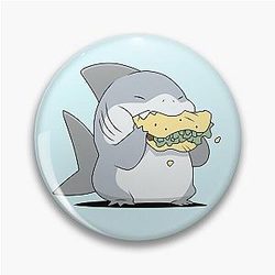 Jeff the Shark Taco Pin