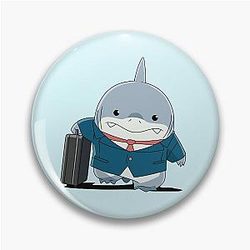 Jeff the Shark Business Pin