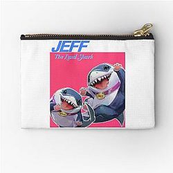 Rivals Jeff Land Shark Retro Design Zipper Pouch