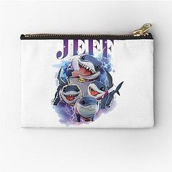 Jeff the Land Shark Zipper Pouch
