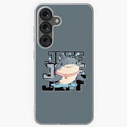 Jeff the Land Shark - Shark wears pink collar Samsung Galaxy Soft Case