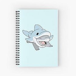 Jeff the Land Shark Dolphin Notebook