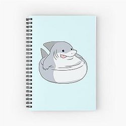Jeff the Chonk Shark Spiral Notebook
