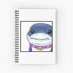 Jeff the Land Shark Marvel Gamer Tee Notebook
