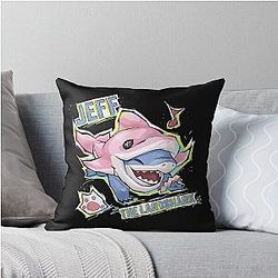 Marvel Rivals PVp Jeff The Land Shark Dolphin Skin Throw Pillow