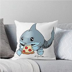 Jeff the Land Shark Throw Pillow
