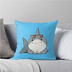 Jeff the Land Shark Comic Throw Pillow