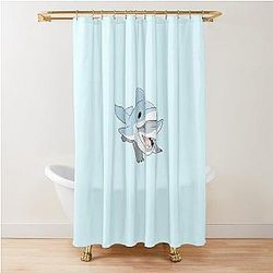 Jeff the Shark Shower Curtain