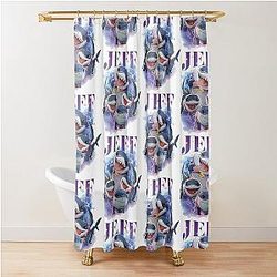 43 Jeff The Land Shark Shower Curtain