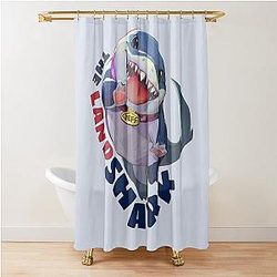 Jeff the land Shark Marvel Shower Curtain