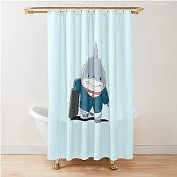 Jeff the Land Shark Business Shower Curtain
