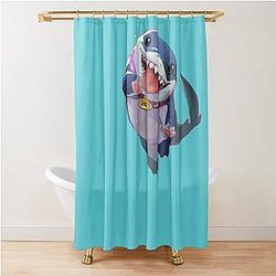Marvel Rivals Jeff the Land Shark Shower Curtain