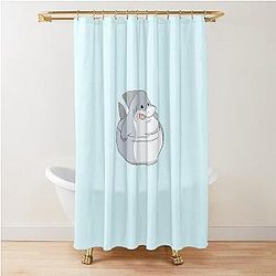 Jeff the Land Shark Chonk Shower Curtain