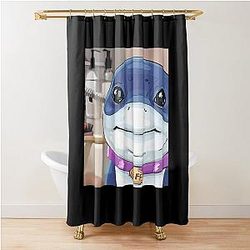Jeff Land Shark Shower Curtain