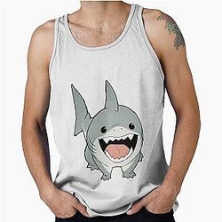 Jeff Land Shark Comic Tank Top