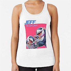 Rivals The Land Shark Retro Design Racerback Tank Top