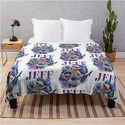 Jeff The Land Shark Throw Blanket