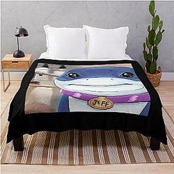 Jeff the Land Shark Throw Blanket