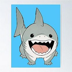Jeff Land Shark Comic Poster