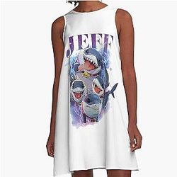 Jeff The Land Shark A-Line Dress