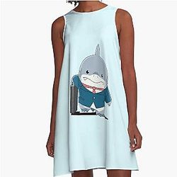 Jeff the Shark Business A-Line Dress