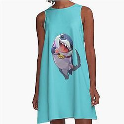 Marvel - Rivals Jeff the Land Shark A-Line Dress