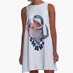Jeff the Shark - Marvel Rivals A-Line Dress