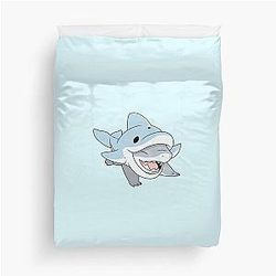 Jeff the Shark Dolphin Duvet Cover