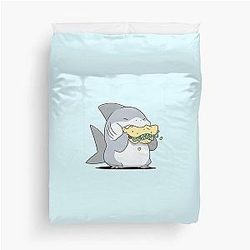 Jeff Land Shark Taco Duvet Cover